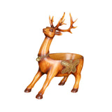 Cartoon Deer Statue Desk Storage Tray Cute for Living Room Bookshelf Bedroom Brown Standing