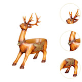 Cartoon Deer Statue Desk Storage Tray Cute for Living Room Bookshelf Bedroom Brown Standing