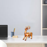 Cartoon Deer Statue Desk Storage Tray Cute for Living Room Bookshelf Bedroom Brown Standing