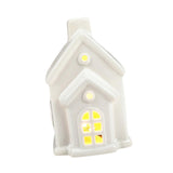 Christmas Miniature House Statue Desktop Ornament for Indoor Bedroom Holiday Style B