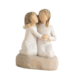 Resin Friendship Figurine Craft Desktop Desk for Bedroom Bathroom Decoration