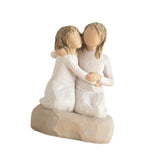 Resin Friendship Figurine Craft Desktop Desk for Bedroom Bathroom Decoration