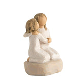 Resin Friendship Figurine Craft Desktop Desk for Bedroom Bathroom Decoration