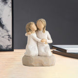 Resin Friendship Figurine Craft Desktop Desk for Bedroom Bathroom Decoration