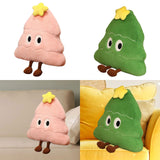 Christmas Tree Shaped Pillow Cute Decorative Throw Pillow for Bed Sofa Couch Pink