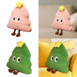 Christmas Tree Shaped Pillow Cute Decorative Throw Pillow for Bed Sofa Couch Pink