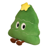 Christmas Tree Shaped Pillow Cute Decorative Throw Pillow for Bed Sofa Couch Green