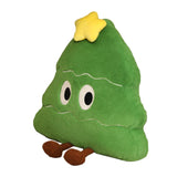 Christmas Tree Shaped Pillow Cute Decorative Throw Pillow for Bed Sofa Couch Green