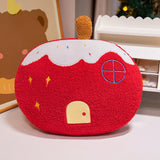 Christmas Throw Pillow Adorable Christmas Decoration for Living Rooms Office Apple Shape