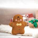 Christmas Throw Pillow Adorable Christmas Decoration for Living Rooms Office Brown Gingerbread