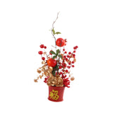 Flower Blessing Bucket 2025 Desk Artificial Potted for Porch Birthday Office