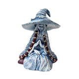 Witch Statue Garden Ornament Witch Figurine for Countertop Shelf Living Room