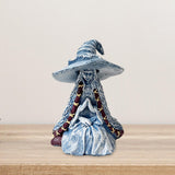 Witch Statue Garden Ornament Witch Figurine for Countertop Shelf Living Room