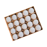 20Pcs Christmas Ball Ornaments Set Decorative Balls for Engagement Festivals Milky white