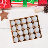 20Pcs Christmas Ball Ornaments Set Decorative Balls for Engagement Festivals Milky white