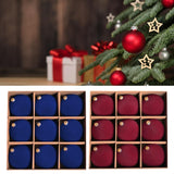 9x Christmas Tree Decorations Gift Xmas Tree Decor for Xmas Festivals Indoor Blue