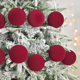 9x Christmas Tree Decorations Gift Xmas Tree Decor for Xmas Festivals Indoor Dark Red