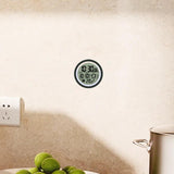 Digital Shower Clock Modern Small Wall Clock for Bedroom Living Room Black