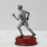 Long Running Player Figurine Resin Sculpture for Libraries, Yoga Studios