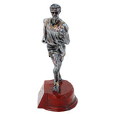 Long Running Player Figurine Resin Sculpture for Libraries, Yoga Studios