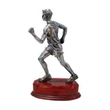 Long Running Player Figurine Resin Sculpture for Libraries, Yoga Studios