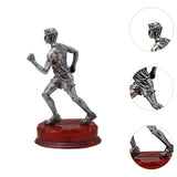 Long Running Player Figurine Resin Sculpture for Libraries, Yoga Studios