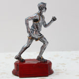 Long Running Player Figurine Resin Sculpture for Libraries, Yoga Studios