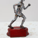 Long Running Player Figurine Resin Sculpture for Libraries, Yoga Studios