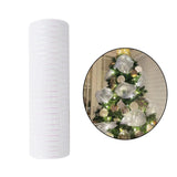 Christmas Ribbon Bouquets Wrapping Creative Decorative Versatile Xmas Ribbon Silver White