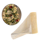 Christmas Ribbon Bouquets Wrapping Creative Decorative Versatile Xmas Ribbon Golden