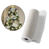 Christmas Ribbon Bouquets Wrapping Creative Decorative Versatile Xmas Ribbon White