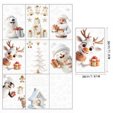 9Pcs Christmas Window Cling Stickers Christmas Decorations for Bedroom Walls Style B