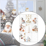 9Pcs Christmas Window Cling Stickers Christmas Decorations for Bedroom Walls Style B