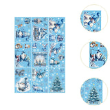 9Pcs Christmas Window Cling Stickers Christmas Decorations for Bedroom Walls Style C