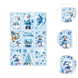 9Pcs Christmas Window Cling Stickers Christmas Decorations for Bedroom Walls Style D