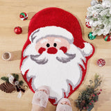 Santa Claus Rug Professional Sturdy Decorative Nordic Washable Christmas Rug