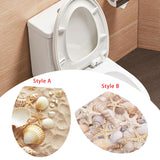 Toilet Sticker Creative Toilet Lid Decals for Bedroom Shopping Mall Bathroom Style A