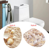 Toilet Sticker Creative Toilet Lid Decals for Bedroom Shopping Mall Bathroom Style A