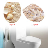 Toilet Sticker Creative Toilet Lid Decals for Bedroom Shopping Mall Bathroom Style A