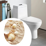 Toilet Sticker Creative Toilet Lid Decals for Bedroom Shopping Mall Bathroom Style A