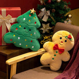 Plush Christmas Couch Pillow Sofa Cushion for Display Cabinets Bedrooms Cars Christmas Tree