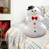 Christmas Snowman Couch Pillow Unique Cushion for Indoor Living Room Bedroom