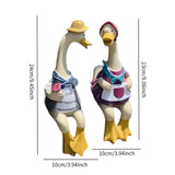 Couple Statue Modern Decor Couple Duck Figurine for Bedroom Home Living Room