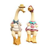 Couple Statue Modern Decor Couple Duck Figurine for Bedroom Home Living Room