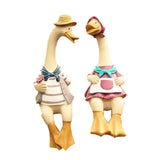 Couple Statue Modern Decor Couple Duck Figurine for Bedroom Home Living Room