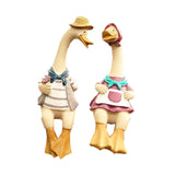 Couple Statue Modern Decor Couple Duck Figurine for Bedroom Home Living Room