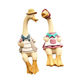 Couple Statue Modern Decor Couple Duck Figurine for Bedroom Home Living Room