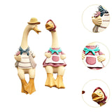 Couple Statue Modern Decor Couple Duck Figurine for Bedroom Home Living Room