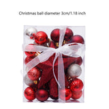 Christmas Ball Ornaments Set Christmas Decoration for Hotel Office Festivals Gold Red