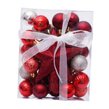 Christmas Ball Ornaments Set Christmas Decoration for Hotel Office Festivals Gold Red